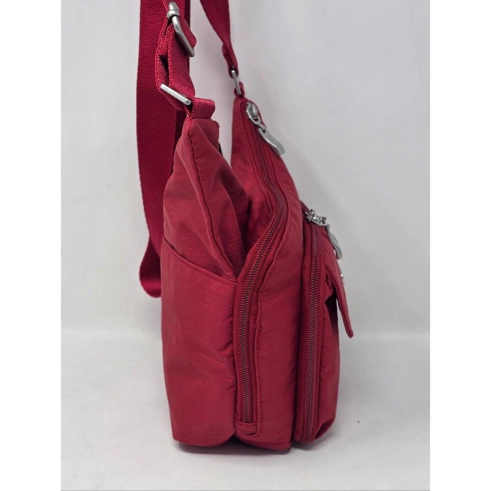 Baggallini Criss Cross Nylon Crossbody Travel Bag Multiple Compartments/ Pockets - Picture 13 of 15